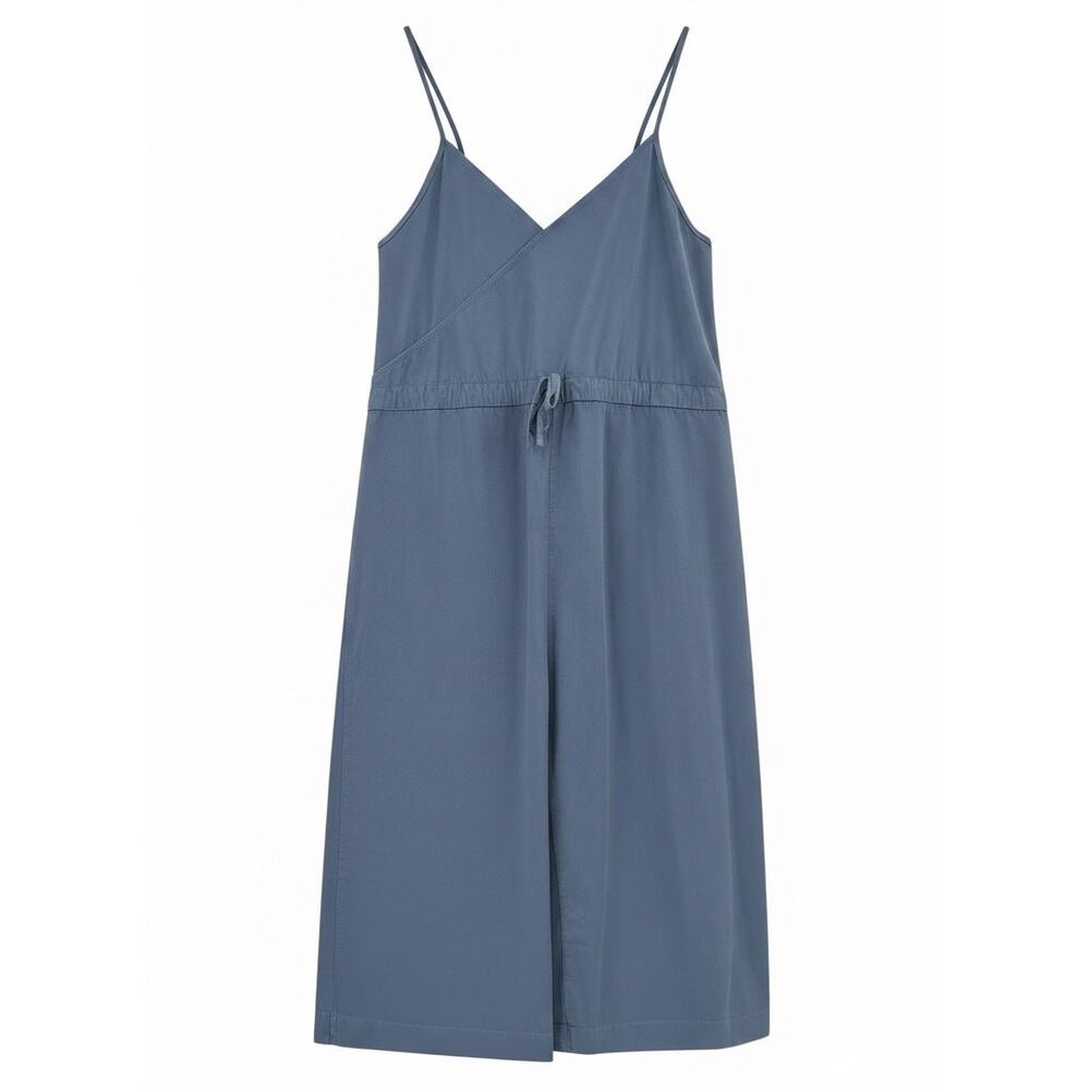Esby Angie Jumper Ocean Blue Cotton Twill Minimalist Reversible Jumpsuit Size L